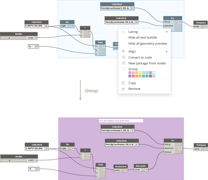 Canvas annotations